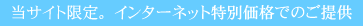 ���T�C�g����B�C���^�[�l�b�g���ʉ��i�ł̂���